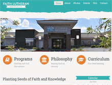 Tablet Screenshot of faithpreschoollv.org